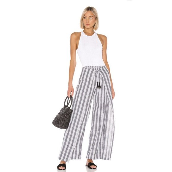 House of Harlow 1960 Pants - House of Harlow 1960 X REVOLVE Idrissa Pants White Black Stripe